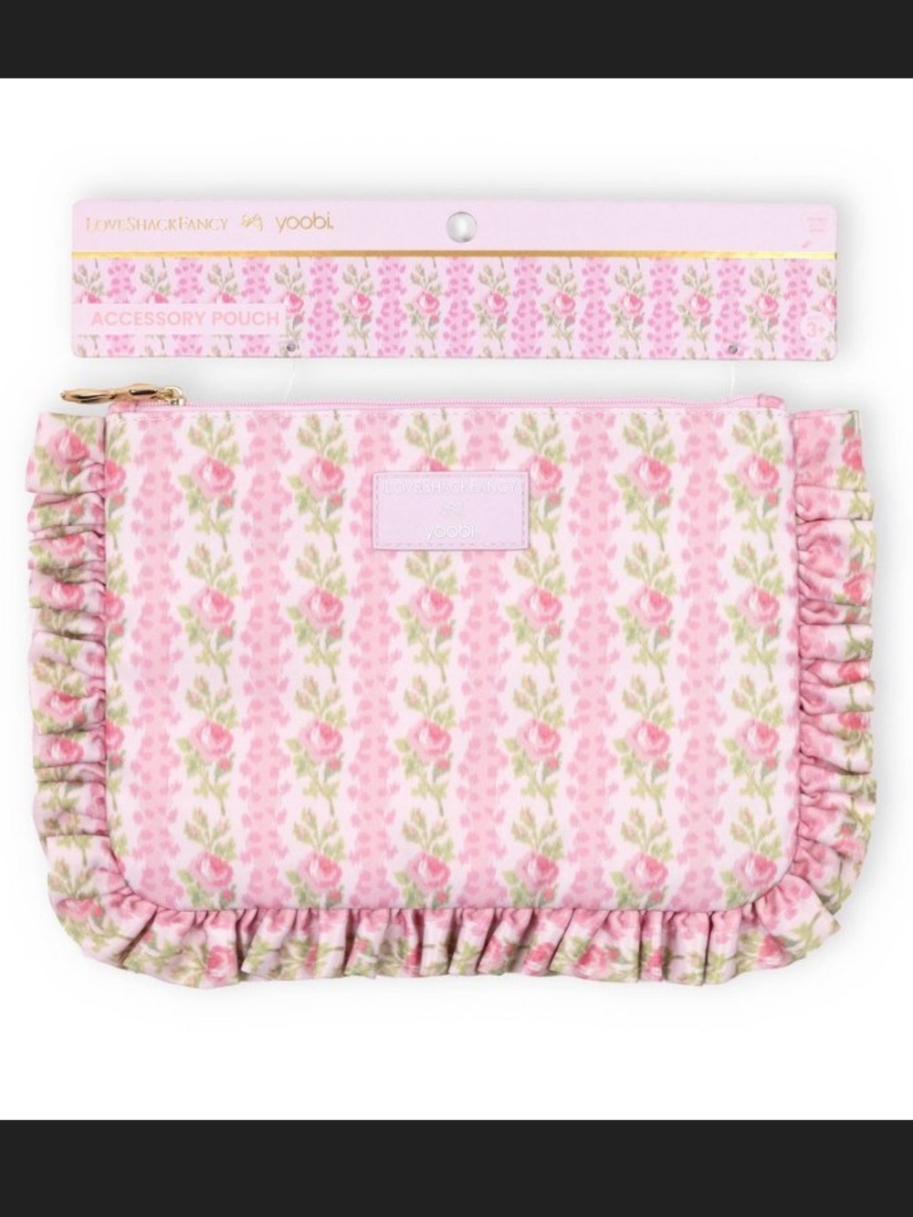NWT LoveShackFancy x Target Yoobi Blooming Heirloom Flat Zip Pencil Case